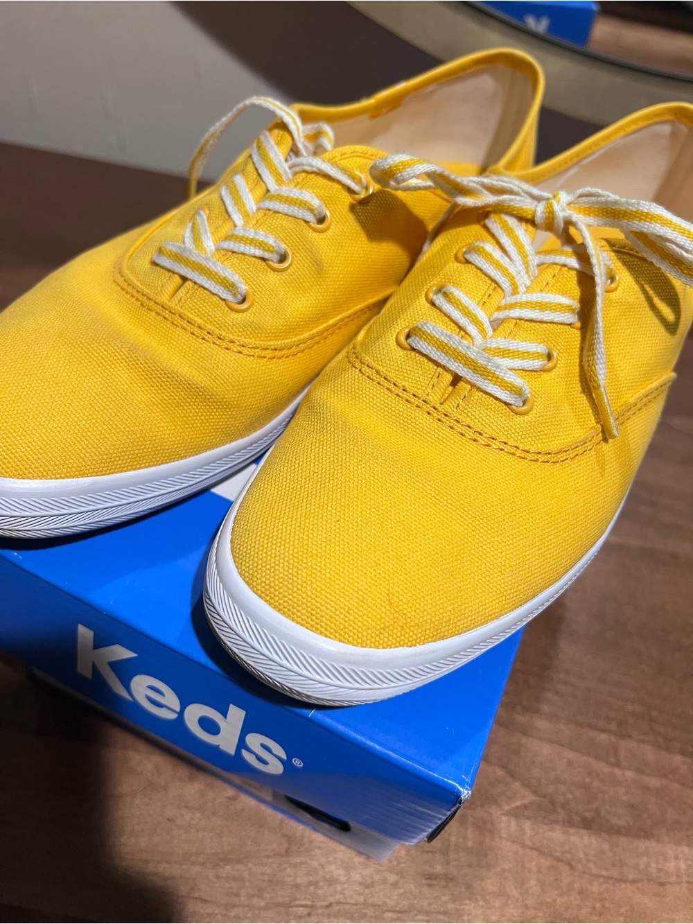 💛 Keds Champion Classic Canvas Sneakers – Yellow – Women’s Size 9M
